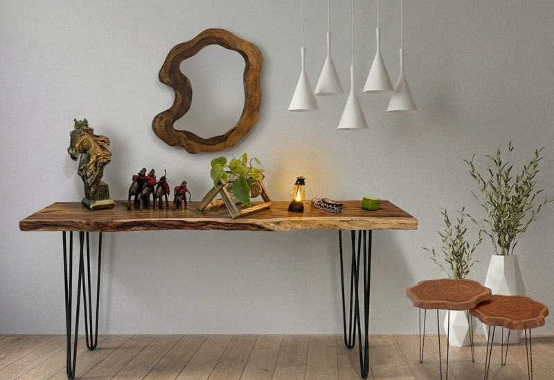 LIVE EDGE CONSOLE TABLE