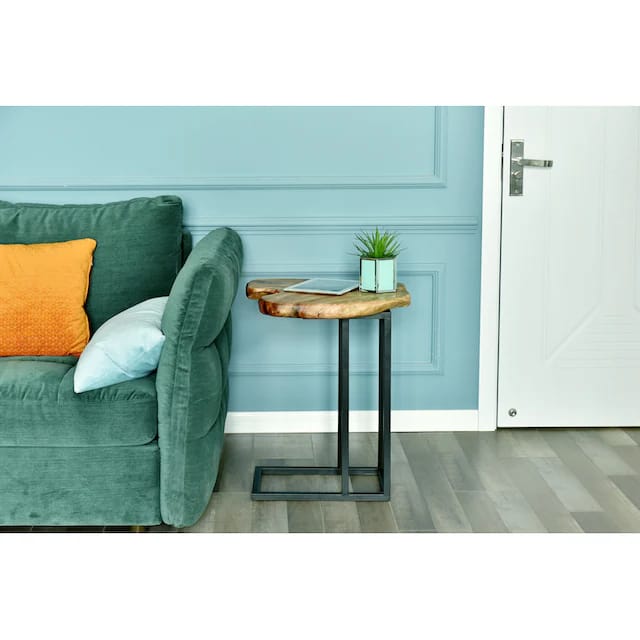 Live Edge Coffee Table | Solid Wood Side Table | Hairpin Leg End Table