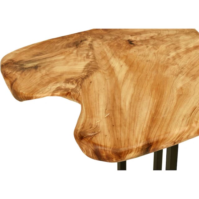 Live Edge Coffee Table | Solid Wood Side Table | Hairpin Leg End Table