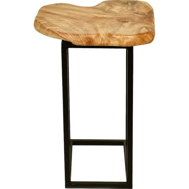 Live Edge Coffee Table | Solid Wood Side Table | Hairpin Leg End Table