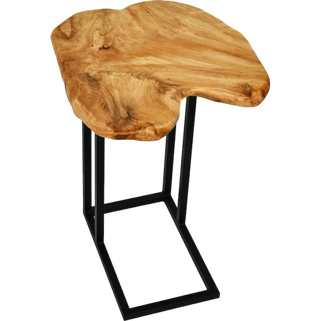 Live Edge Coffee Table | Solid Wood Side Table | Hairpin Leg End Table