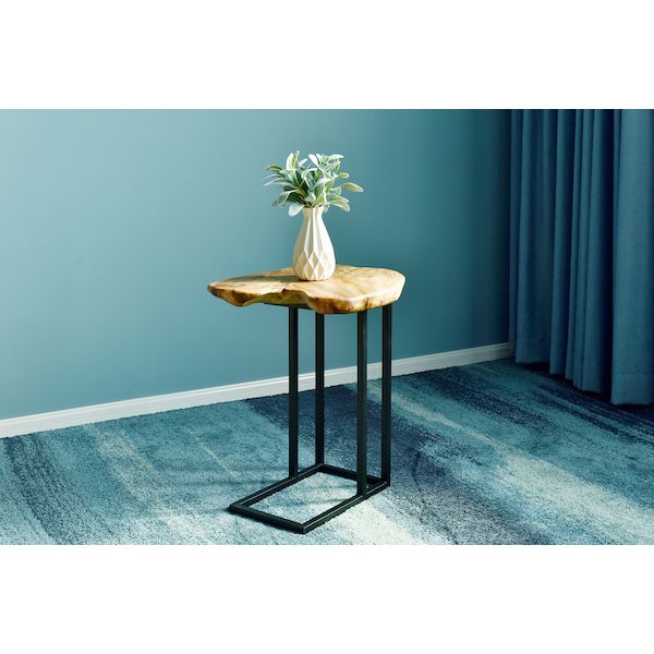 Live Edge Coffee Table | Solid Wood Side Table | Hairpin Leg End Table