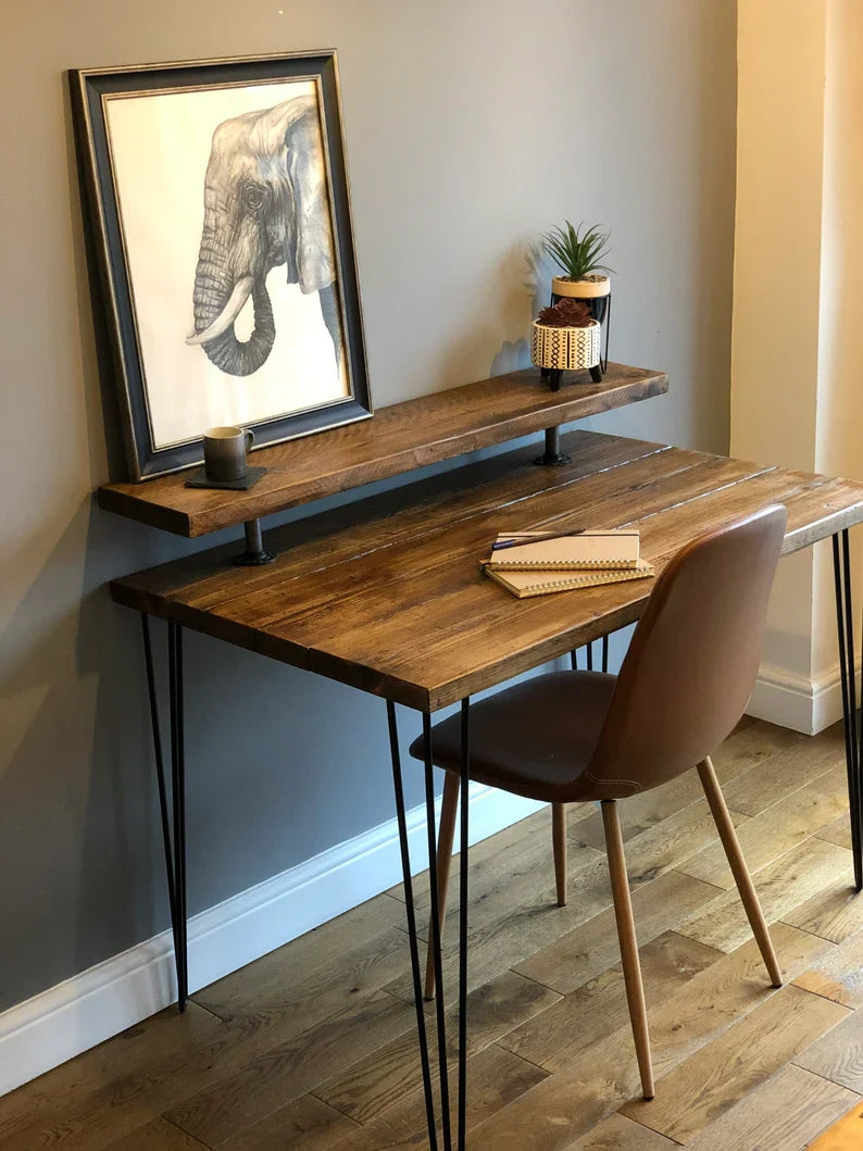Tavro Study Table – Premium Solid Wood Desk | Modern Writing Table for Home Office & Study Room