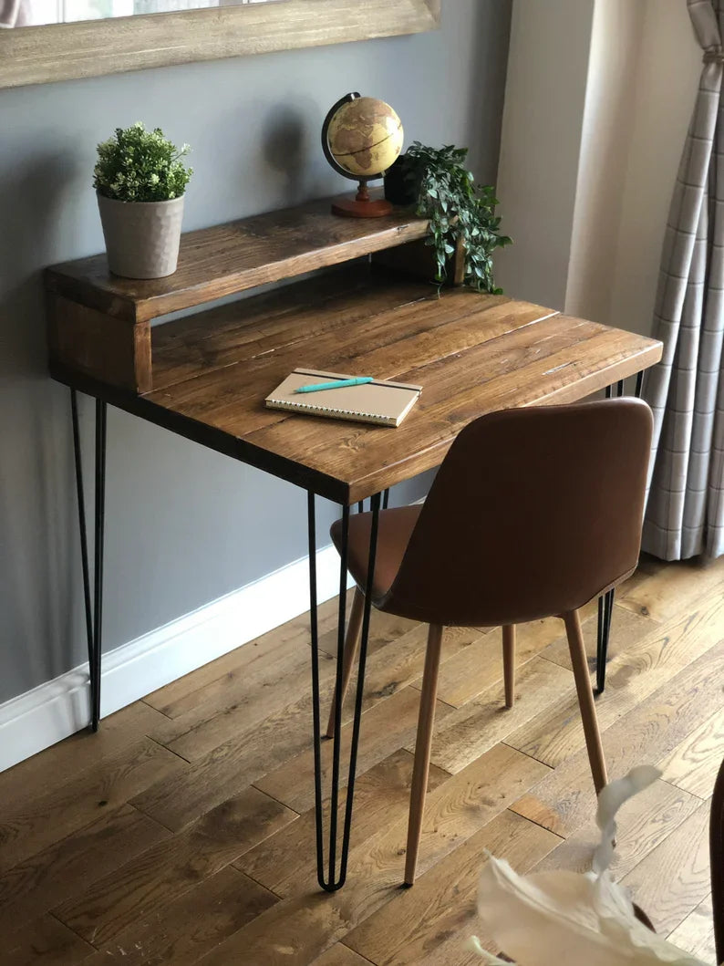 Tavro Study Table – Premium Solid Wood Desk | Modern Writing Table for Home Office & Study Room