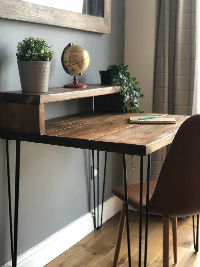 Tavro Study Table – Premium Solid Wood Desk | Modern Writing Table for Home Office & Study Room