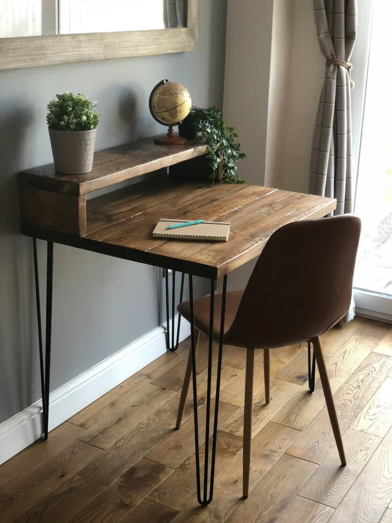 Tavro Study Table – Premium Solid Wood Desk | Modern Writing Table for Home Office & Study Room