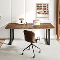 Modern Gaming Workbench – Solid Sheesham Wood Desktop Computer Desk