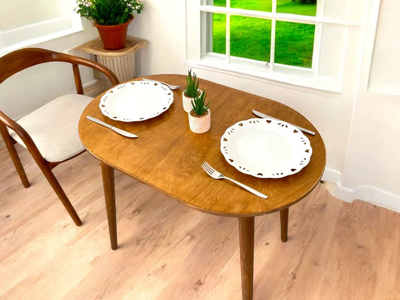 Wooden Dining Table – W41 Valentine Modern Solid Wood Dining Table