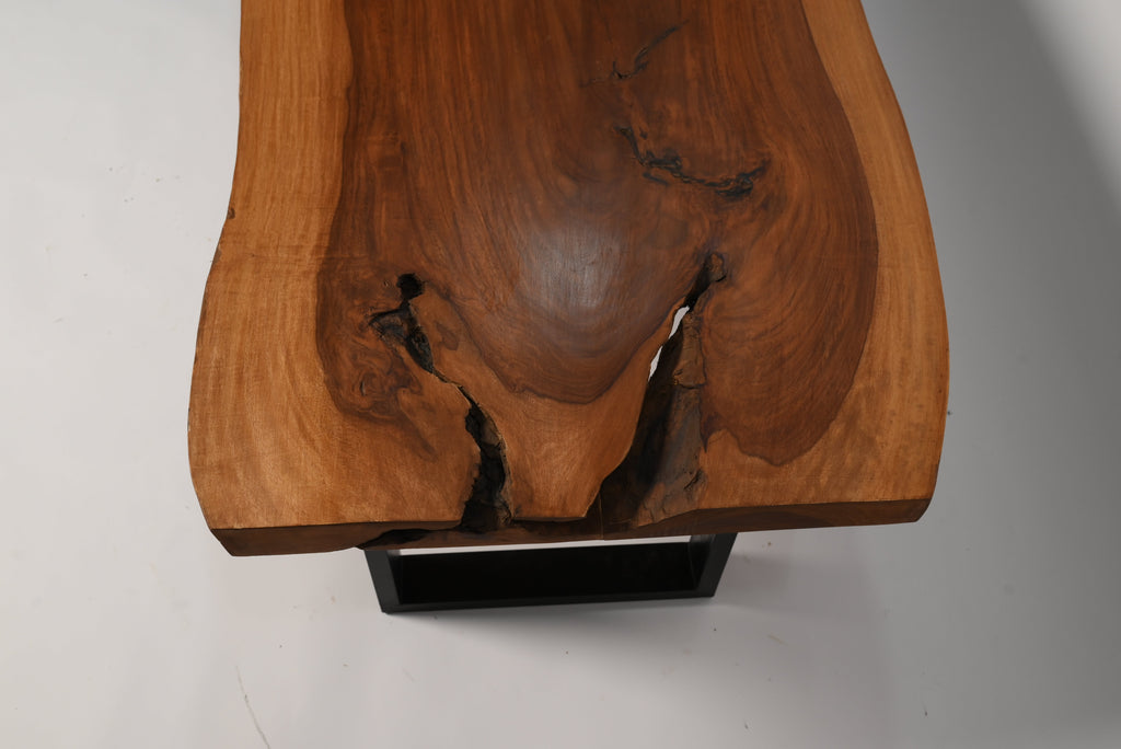 Live Edge Coffee Table | Rustic Center Table | Solid Wood Farmhouse Table