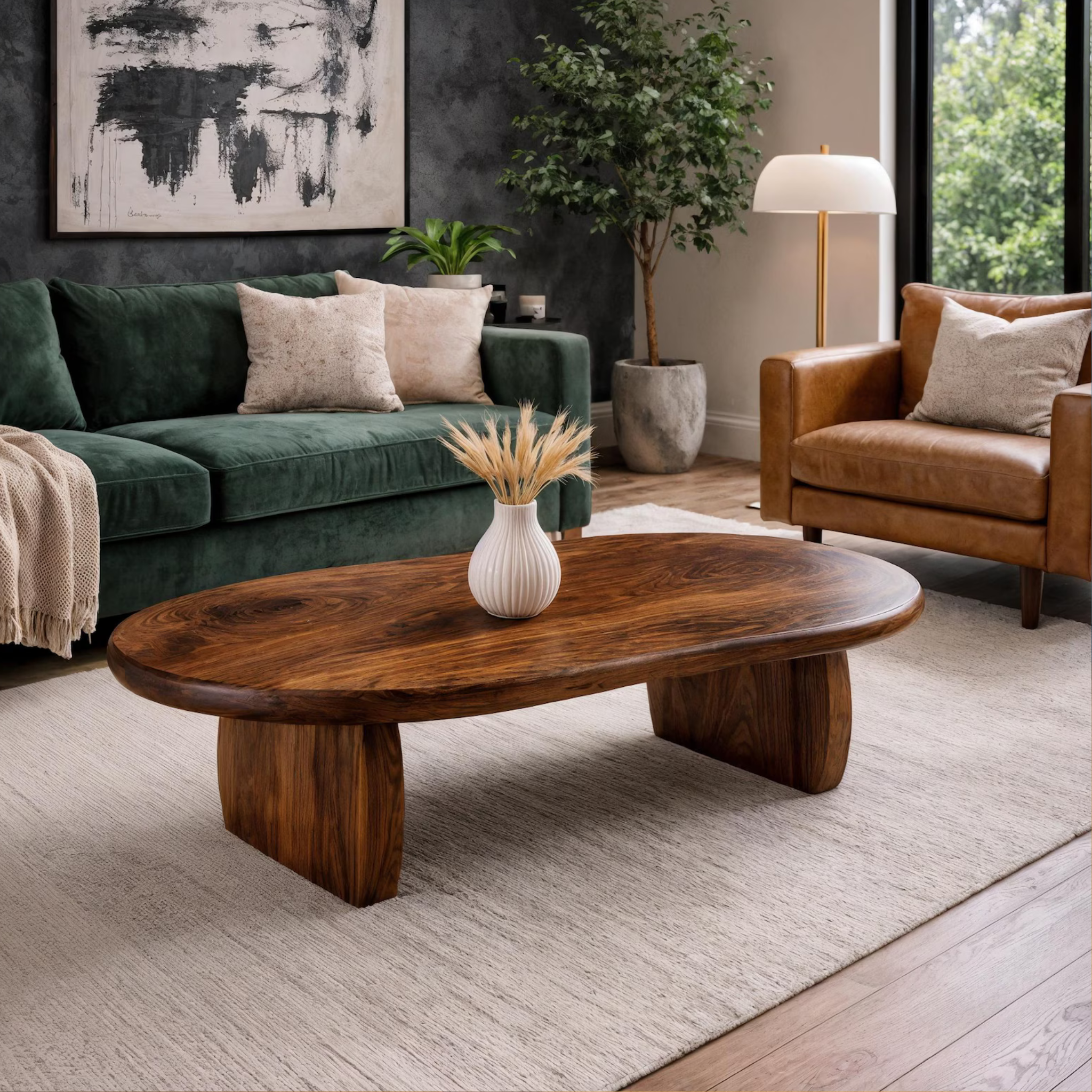 Solid Sheesham Wood Coffee Table – Handmade Luxury Center Table | Aureus Living Pakistan