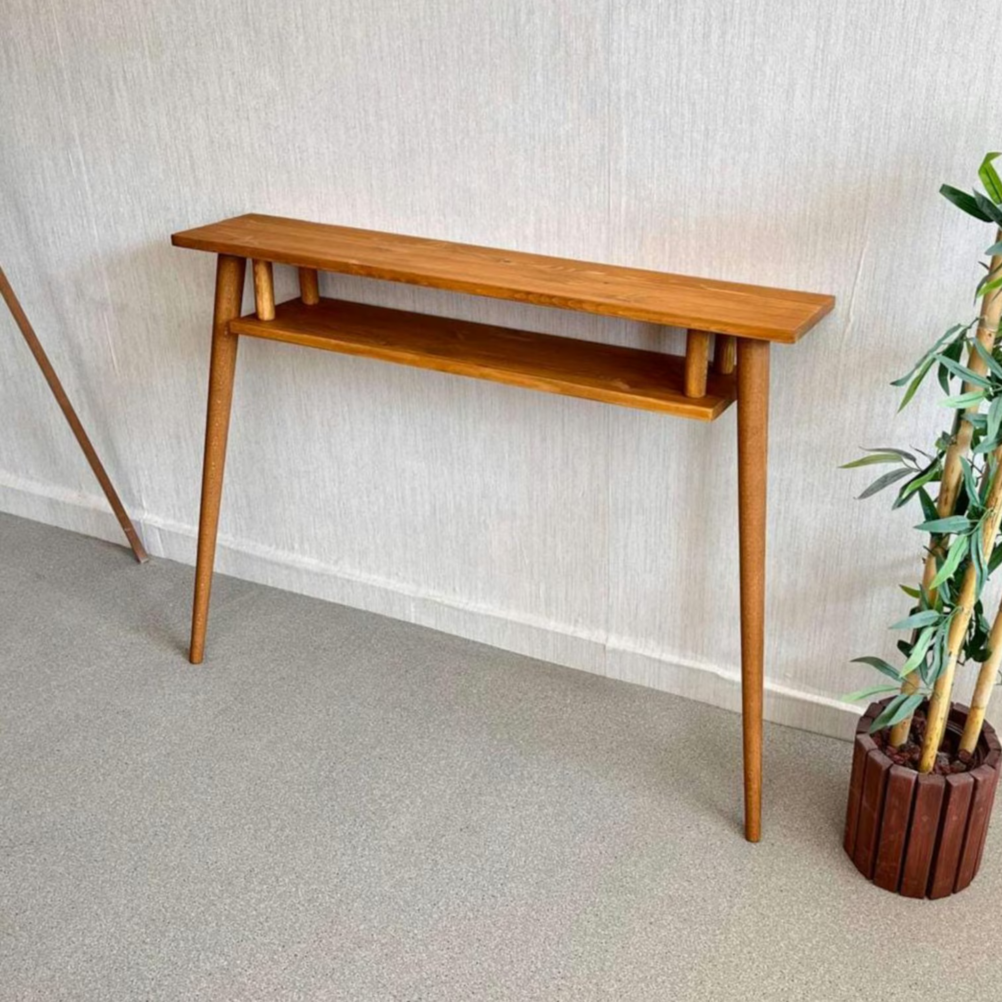 Slim Solid Wood Console Table – Narrow Entryway & Hallway Table | Aureus Living Pakistan