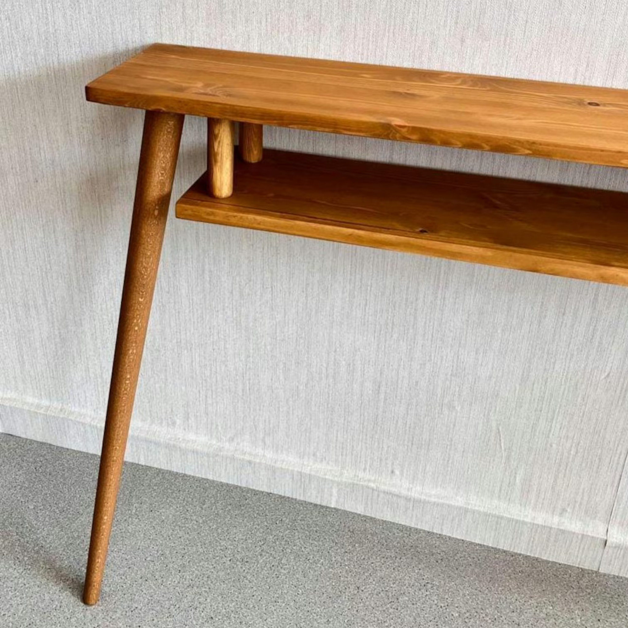 Slim Solid Wood Console Table – Narrow Entryway & Hallway Table | Aureus Living Pakistan