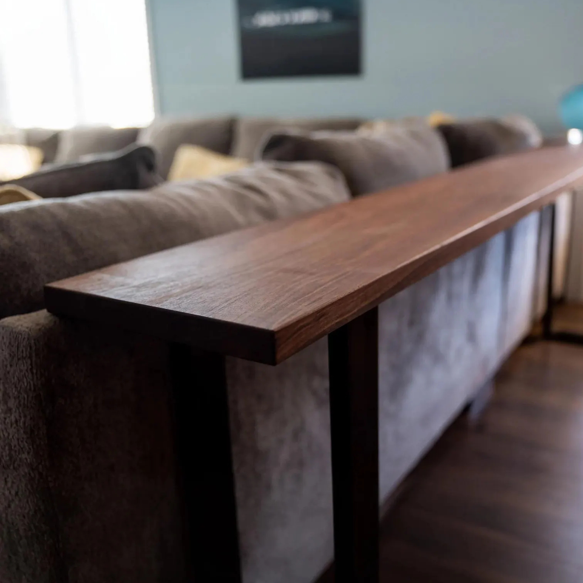 Sheesham Wood Sofa Back Console Table with Metal Legs – Modern Console Table | Aureus Living Pakistan