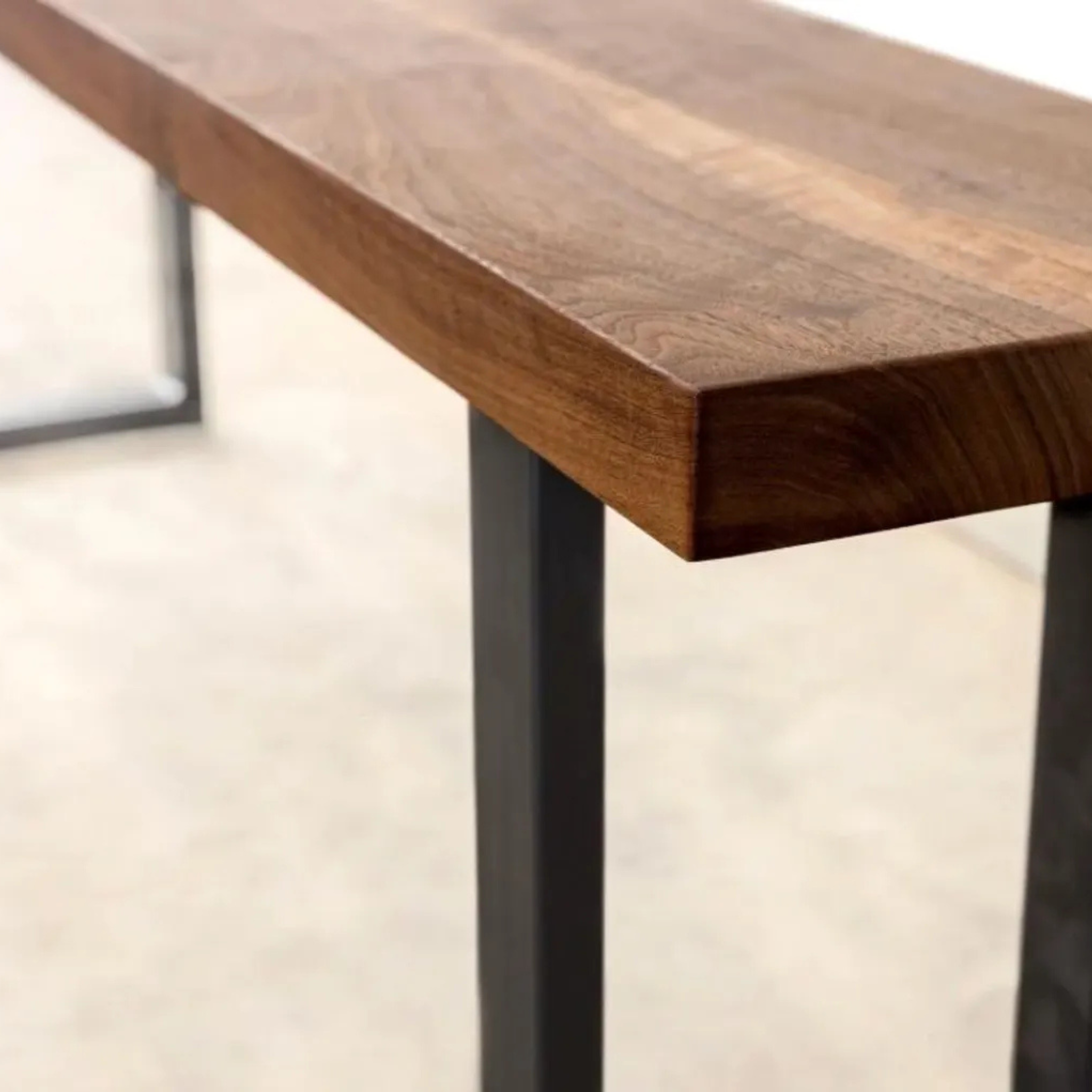 Sheesham Wood Sofa Back Console Table with Metal Legs – Modern Console Table | Aureus Living Pakistan