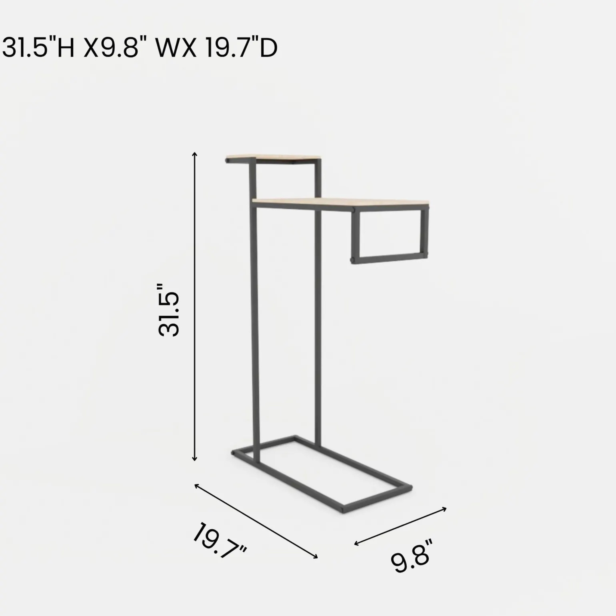 Metal Bathroom Towel Rack – Freestanding Modern Towel Holder | Industrial Space-Saving Organizer | Aureus Living Pakistan