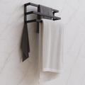 Wall Mounted 3-Tier Towel Rack with Hooks – Modern Space-Saving Bathroom Organizer | Aureus Living Pakistan