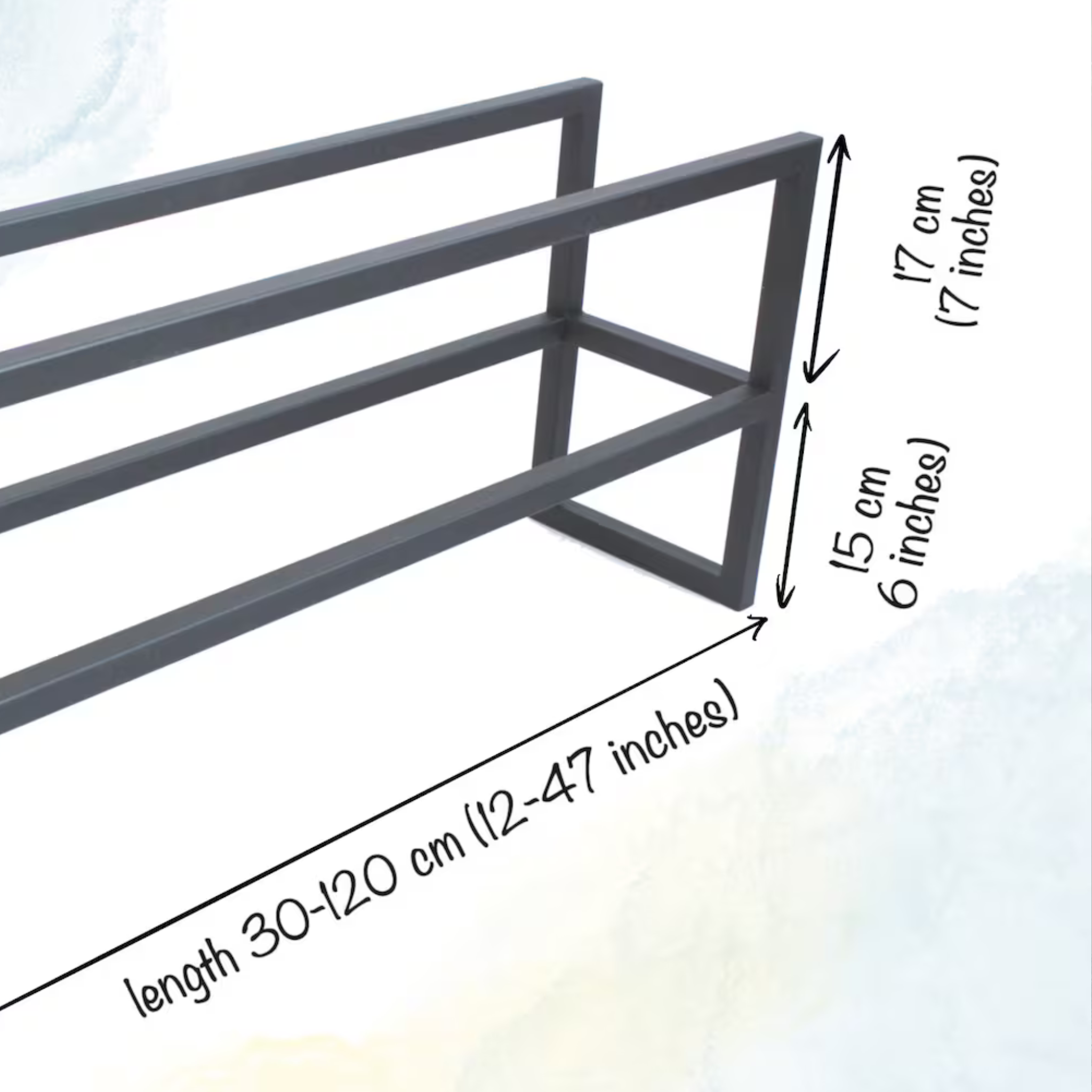 Yellow Metal 2-Tier Shoe Rack – Modern Entryway & Hallway Organizer | Aureus Living