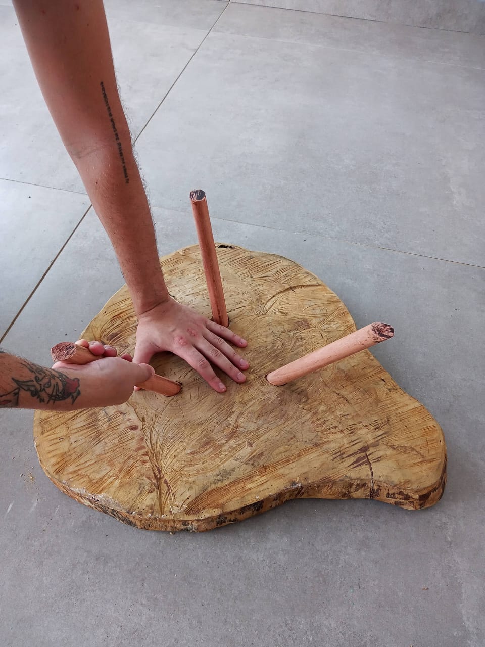 Live Edge Plant Stand | Solid Wood Planter Stand | Rustic Plant Display