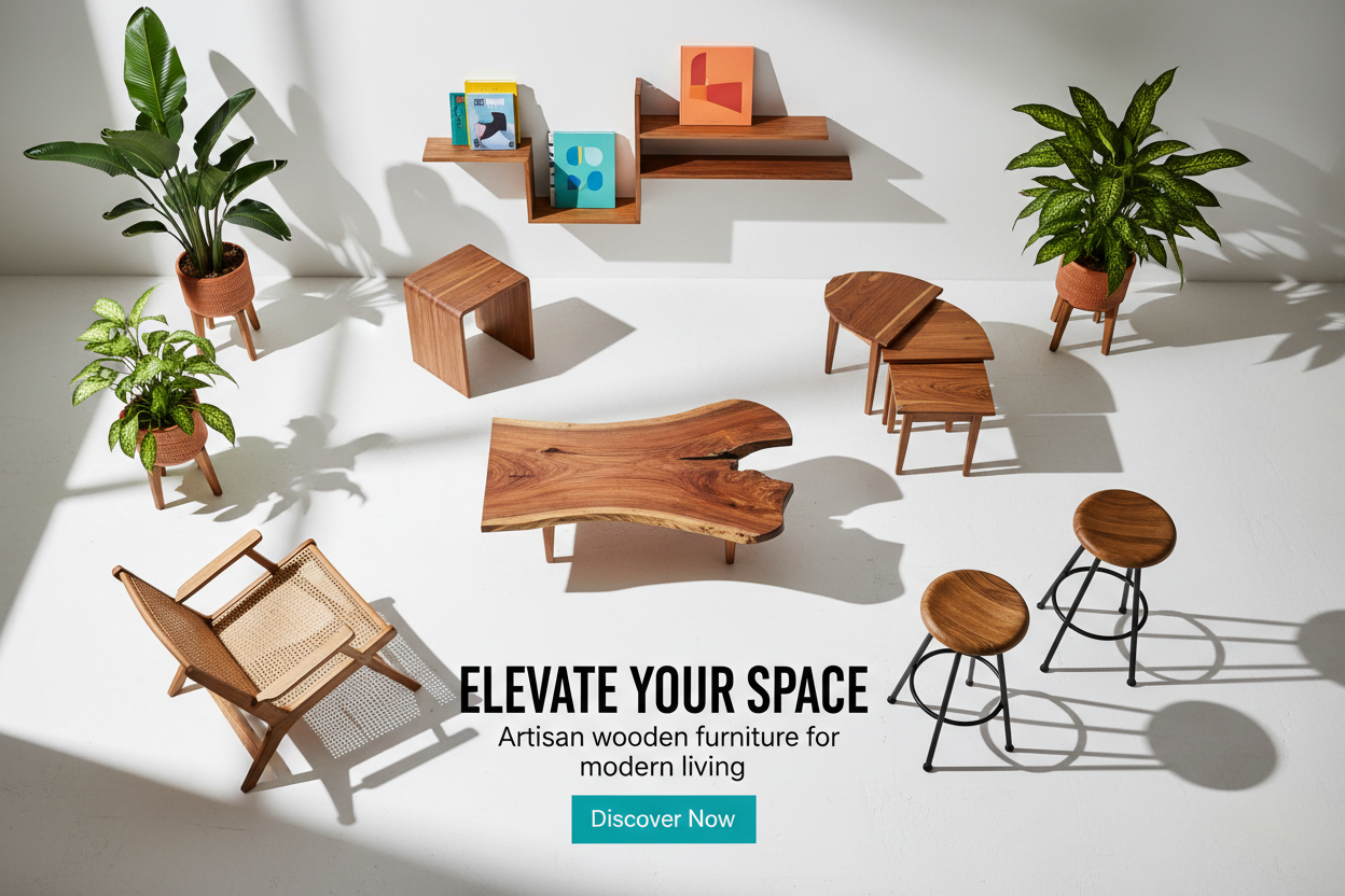 Bold Modern Wooden Furniture Hero Banner