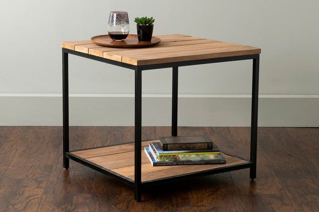 Modern Sheesham Solid Wood Accent End or Side Table