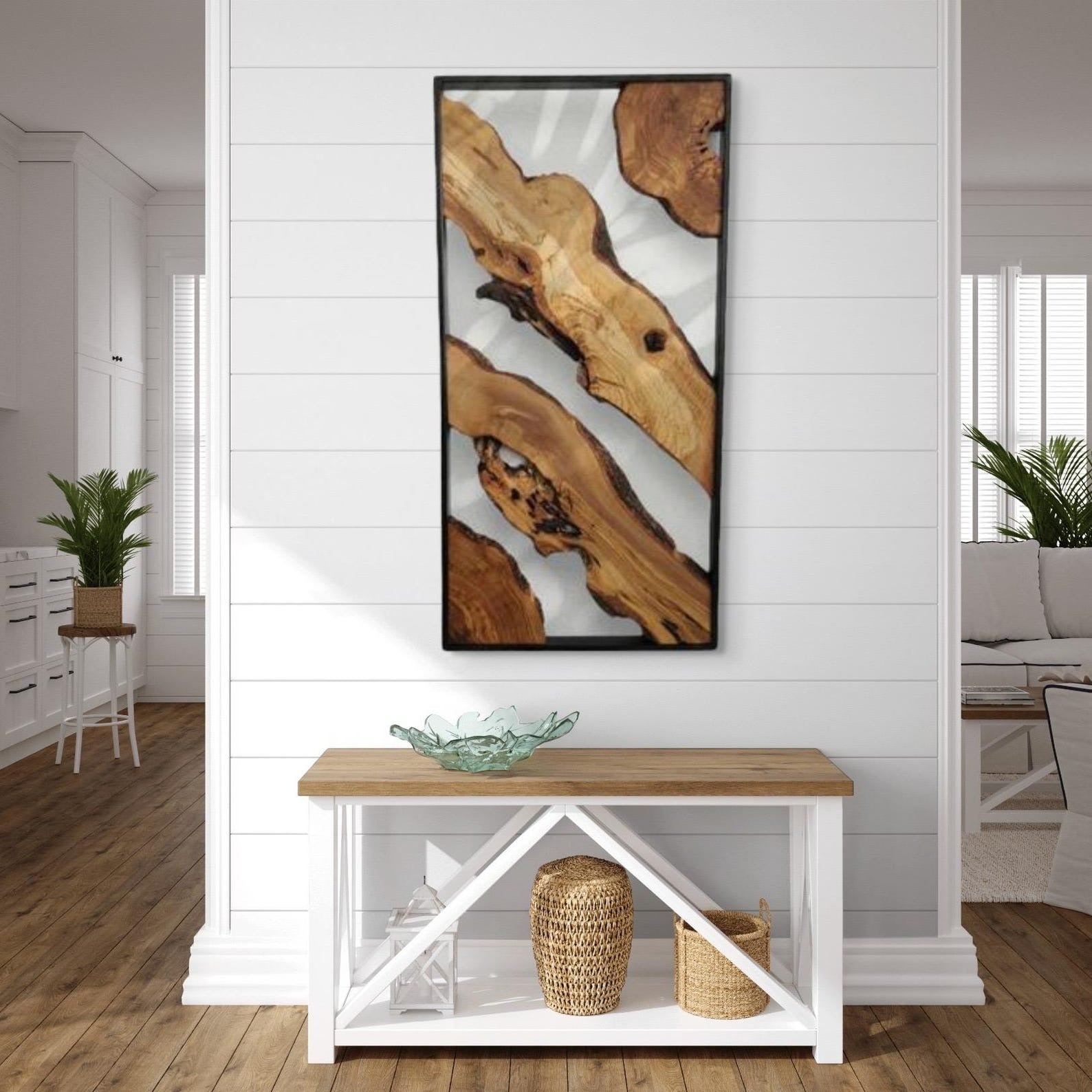 Metal and Wood Wall Art – Sheesham Wood Wall Decor