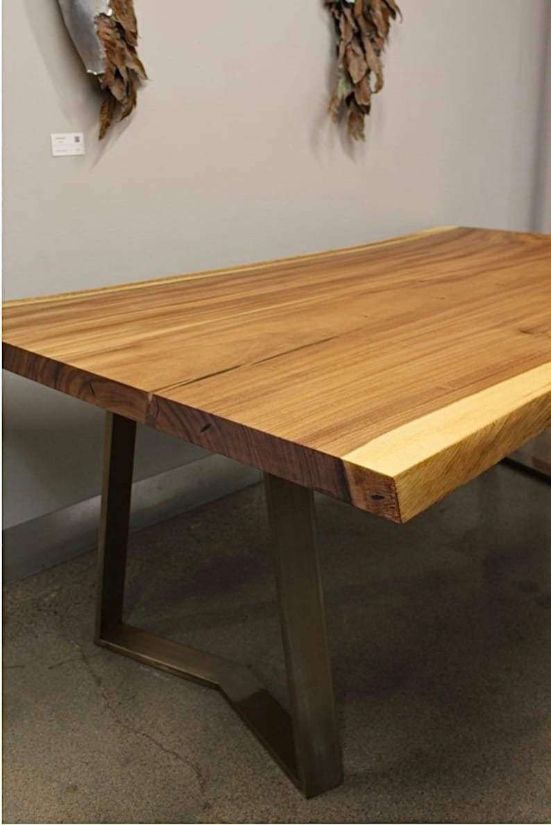 Custom Live Edge Sheesham Dining Table – Handcrafted Rustic Dine Table for Home, Café & Modern Interiors
