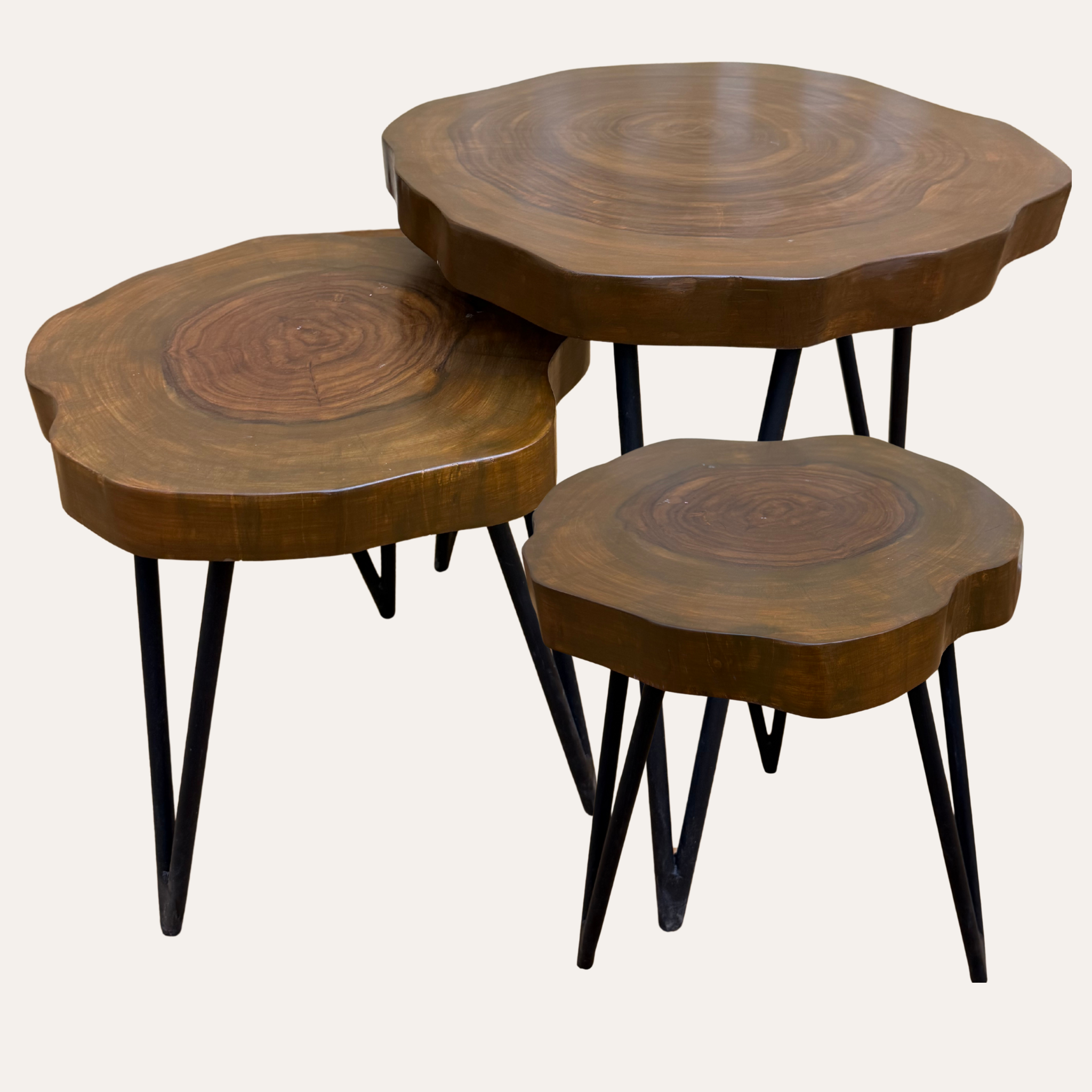 Live Edge Coffee Table – Handcrafted Sheesham Wood Side & End Table