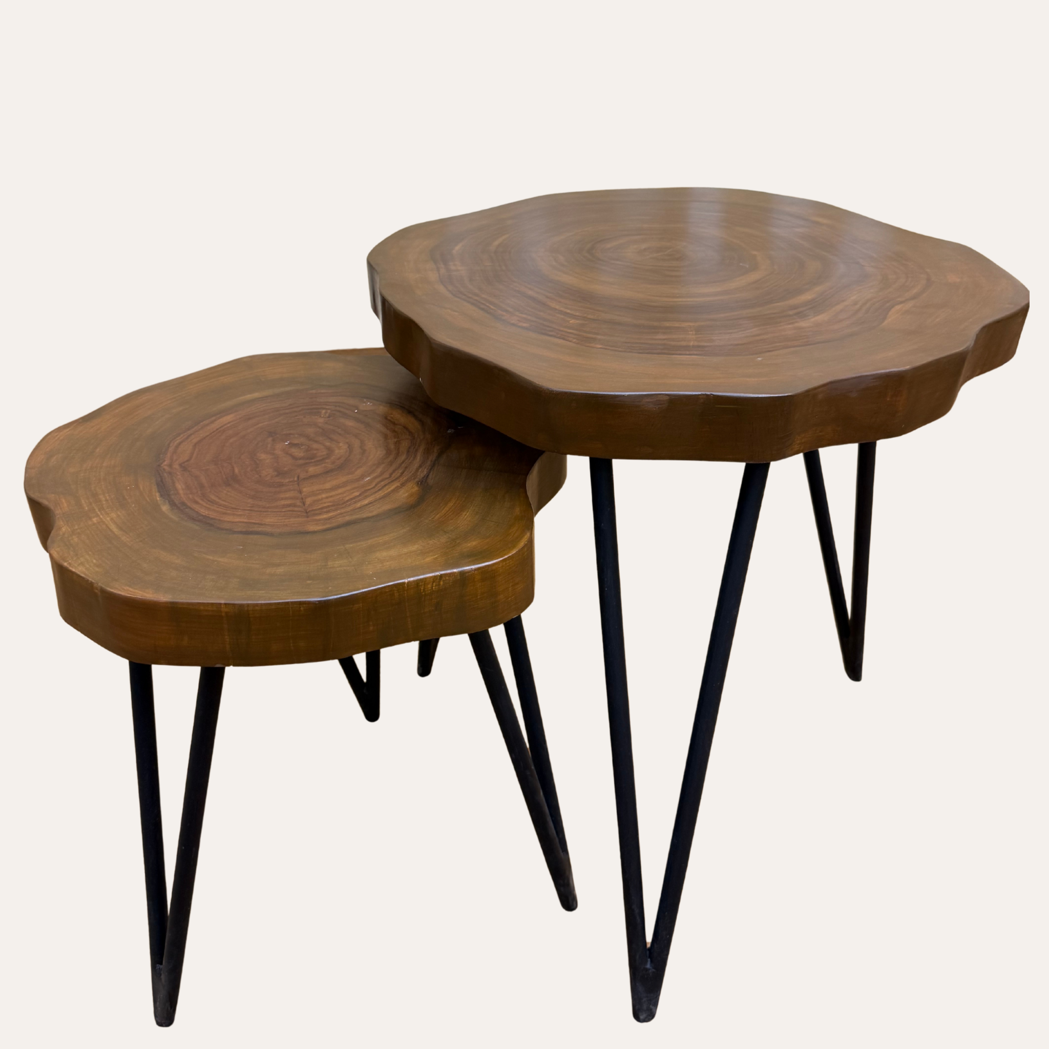 Live Edge Coffee Table – Handcrafted Sheesham Wood Side & End Table