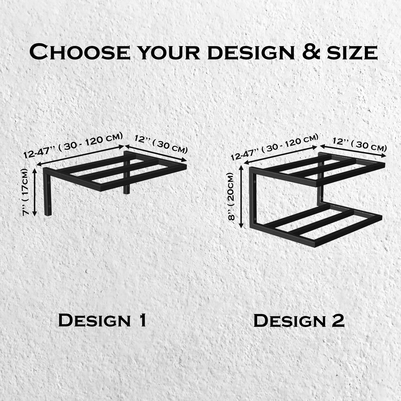 Wall Mounted Shoe Rack – Metal Floating Shoe Shelf & Storage