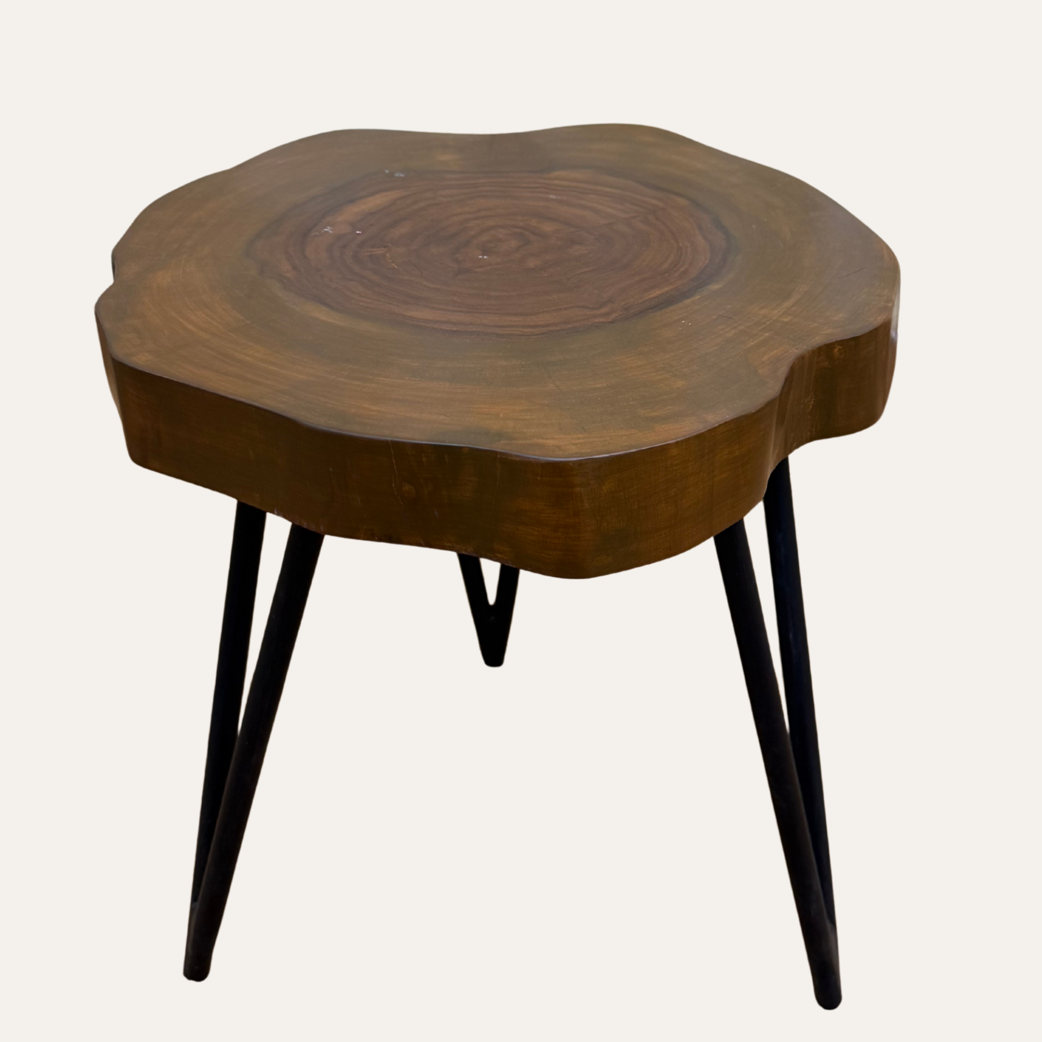 Live Edge Coffee Table – Handcrafted Sheesham Wood Side & End Table