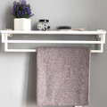 Wall Mount Metal Towel Rack – Black & White | Minimalist Bathroom & Kitchen Holder | Aureus Living Pakistan
